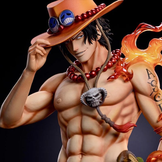 +1 Anime Ace Flame Display Figure – 36cm Anime Figure / Collectible Statue
