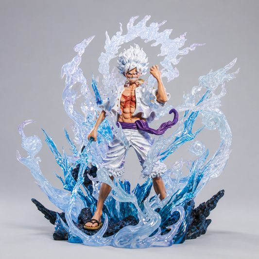 Luffy white-hair deluxe effect figure 32cm