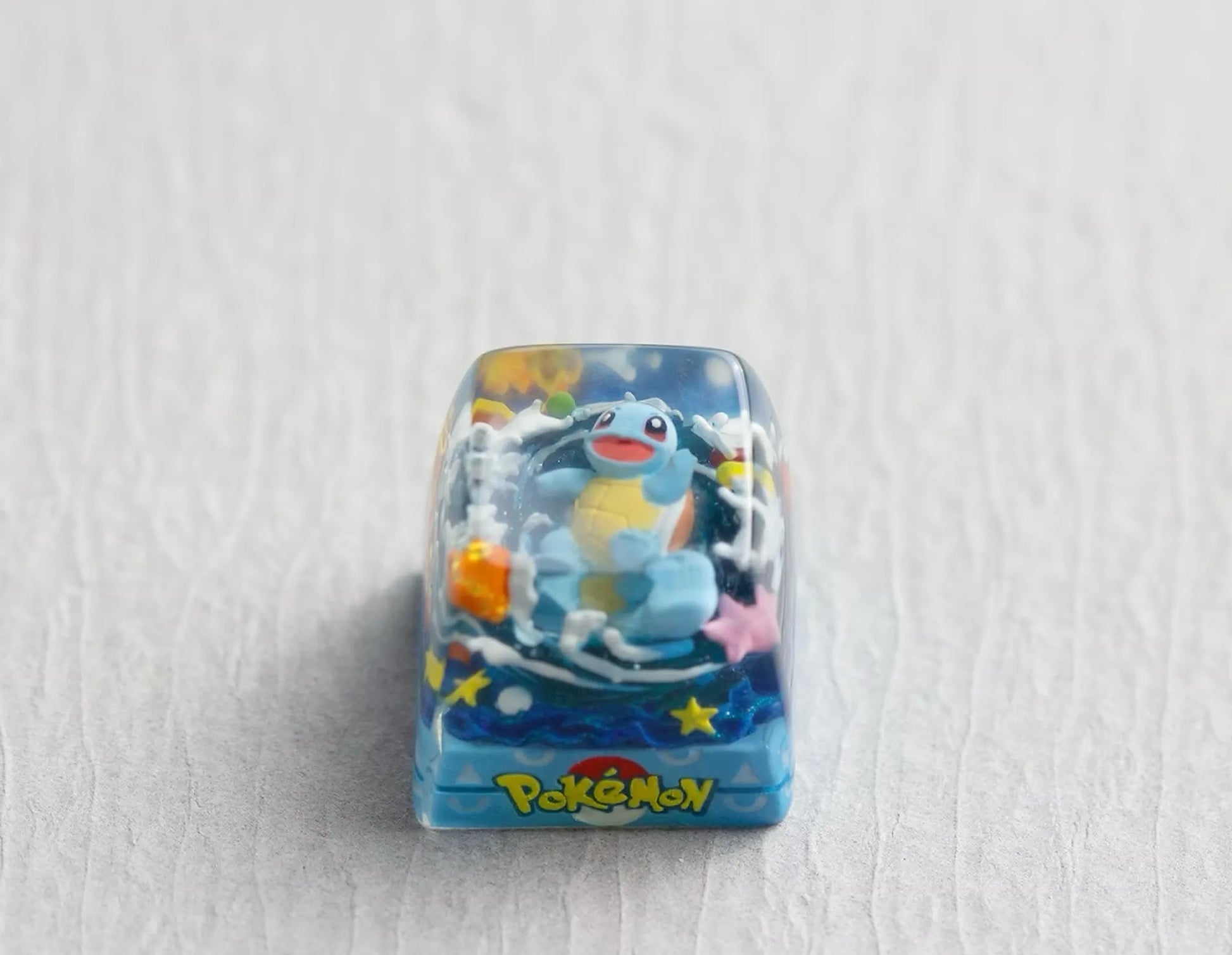 addone anime Handmade Pokémon Resin Artisan Keycap - Custom Mechanical Keyboard Caps Squirtle Artisan Keycap