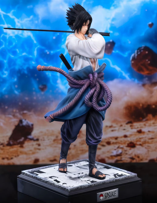 Sasuke Uchiha "Avenger's Resolve" 36cm Premium Resin Statue - Iconic Standing Pose Masterpiece