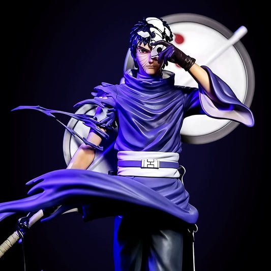 Naruto Shippuden: Uchiha Obito "Fourth Great Ninja War" Premium Figure – With Interchangeable Unmasked Head