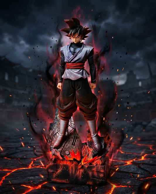 addone anime Black Goku Inspired Anime Warrior Statue 38cm Collectible Figure Dragonball Anime Collectible Figure