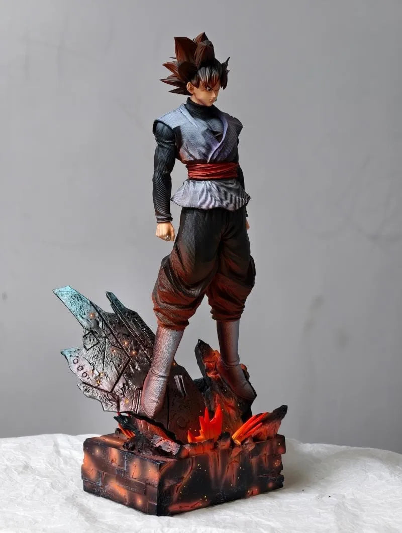 addone anime Black Goku Inspired Anime Warrior Statue 38cm Collectible Figure Dragonball Anime Collectible Figure