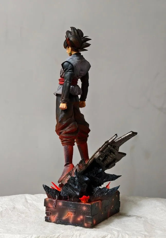 addone anime Black Goku Inspired Anime Warrior Statue 38cm Collectible Figure Dragonball Anime Collectible Figure