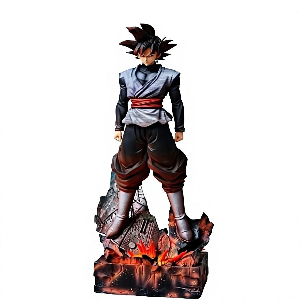 addone anime Black Goku Inspired Anime Warrior Statue 38cm Collectible Figure Dragonball 38cm Anime Collectible Figure