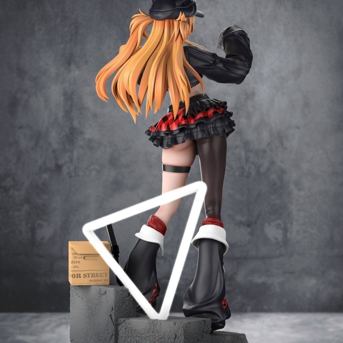 +1 Anime Evangelion EVA Asuka Langley Soryu Squatting Pose Figure, Anime Girl Model, Collectible Gift