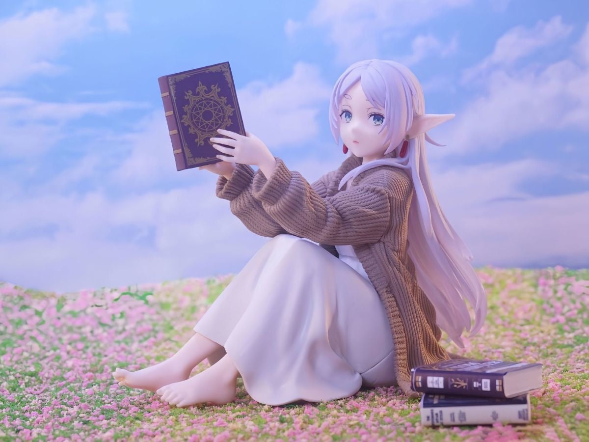 +1 Anime Frieren: Beyond Journey's End - Frieren "Quiet Reflection" 13cm Premium PVC/Resin Statue – Iconic Seated Masterpiece