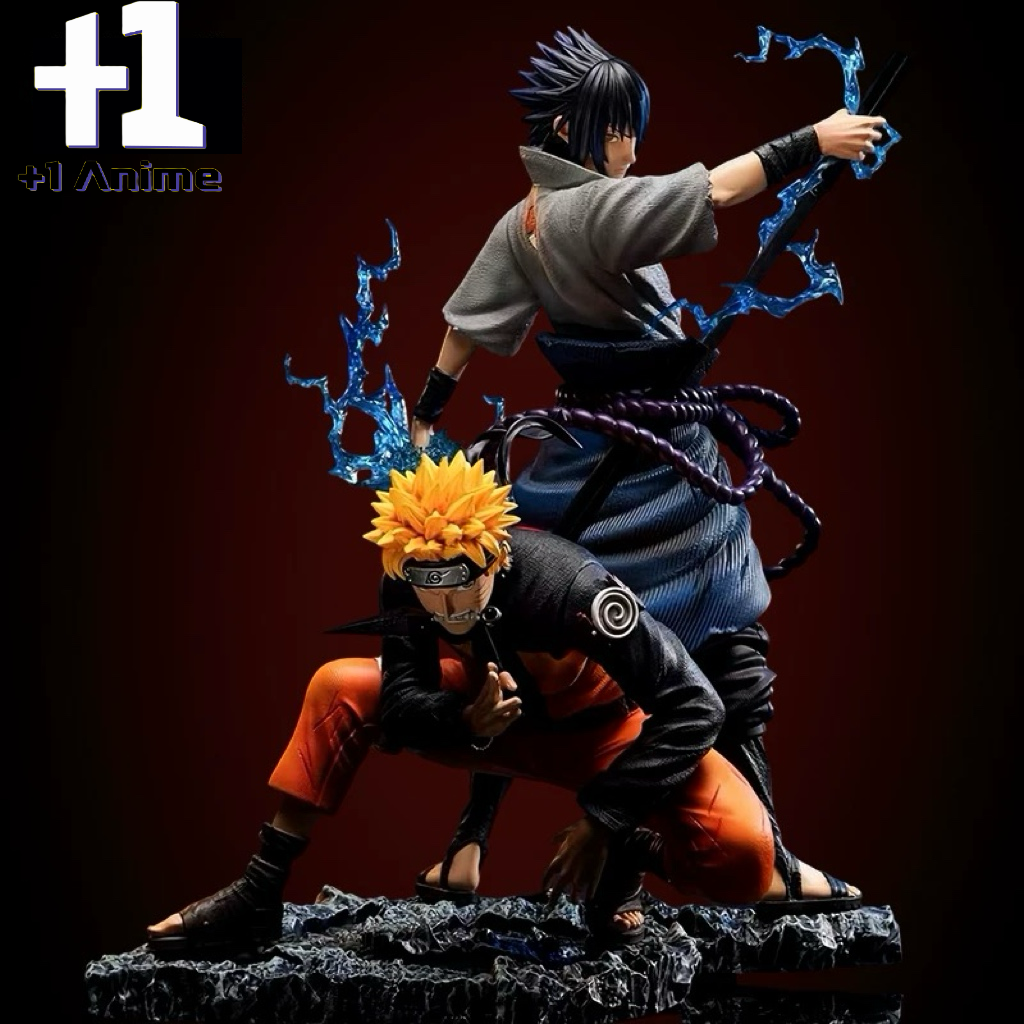 '+1 Anime Naruto Shippuden Legacy Collection: Sage Mode, Six Paths & Sasuke Uchiha Premium Statues Blue&Wine
