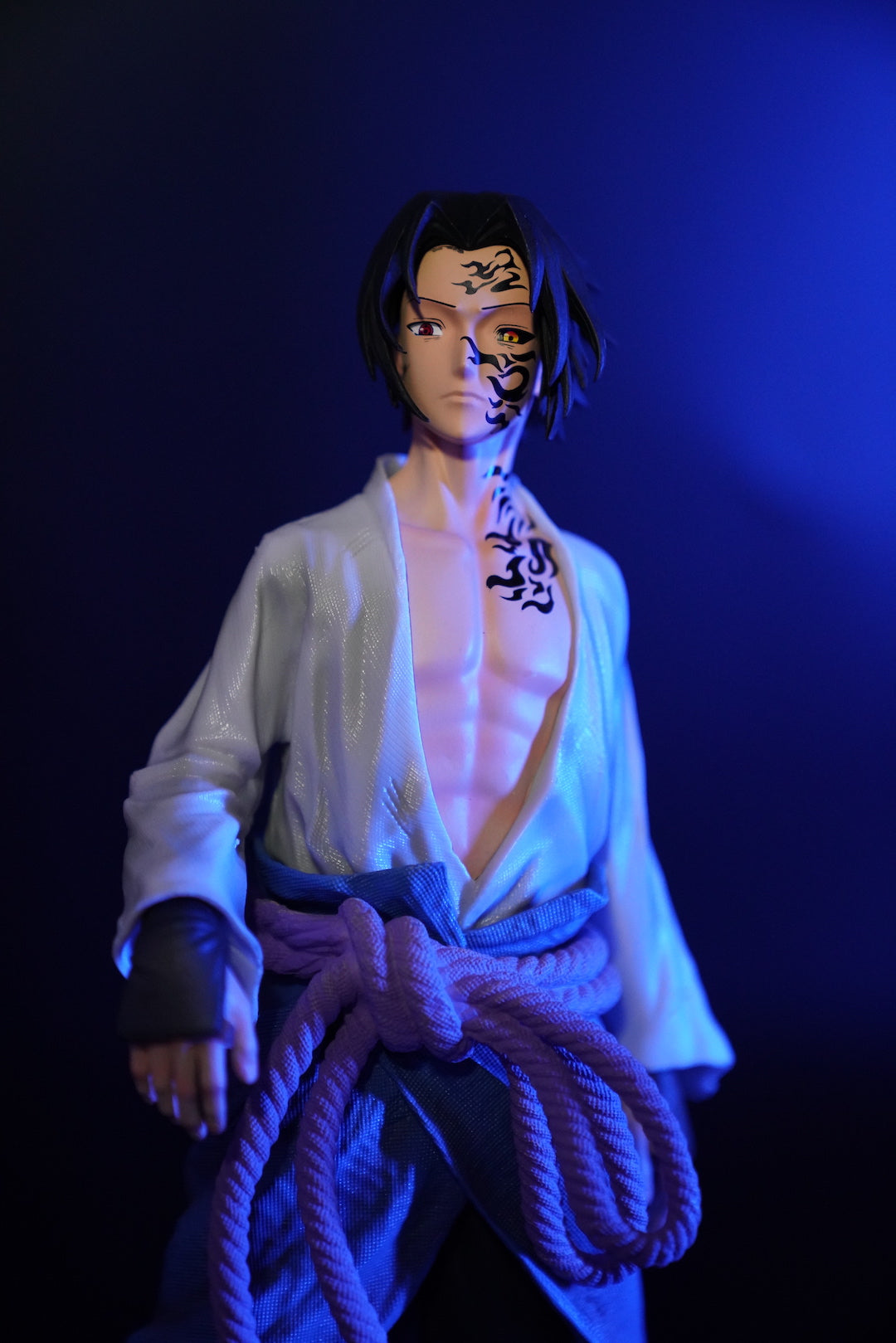 '+2 Anime Naruto Shippuden: Sasuke Uchiha Evolution Figure Collection – Akatsuki, Curse Mark & Chidori Editions Blue