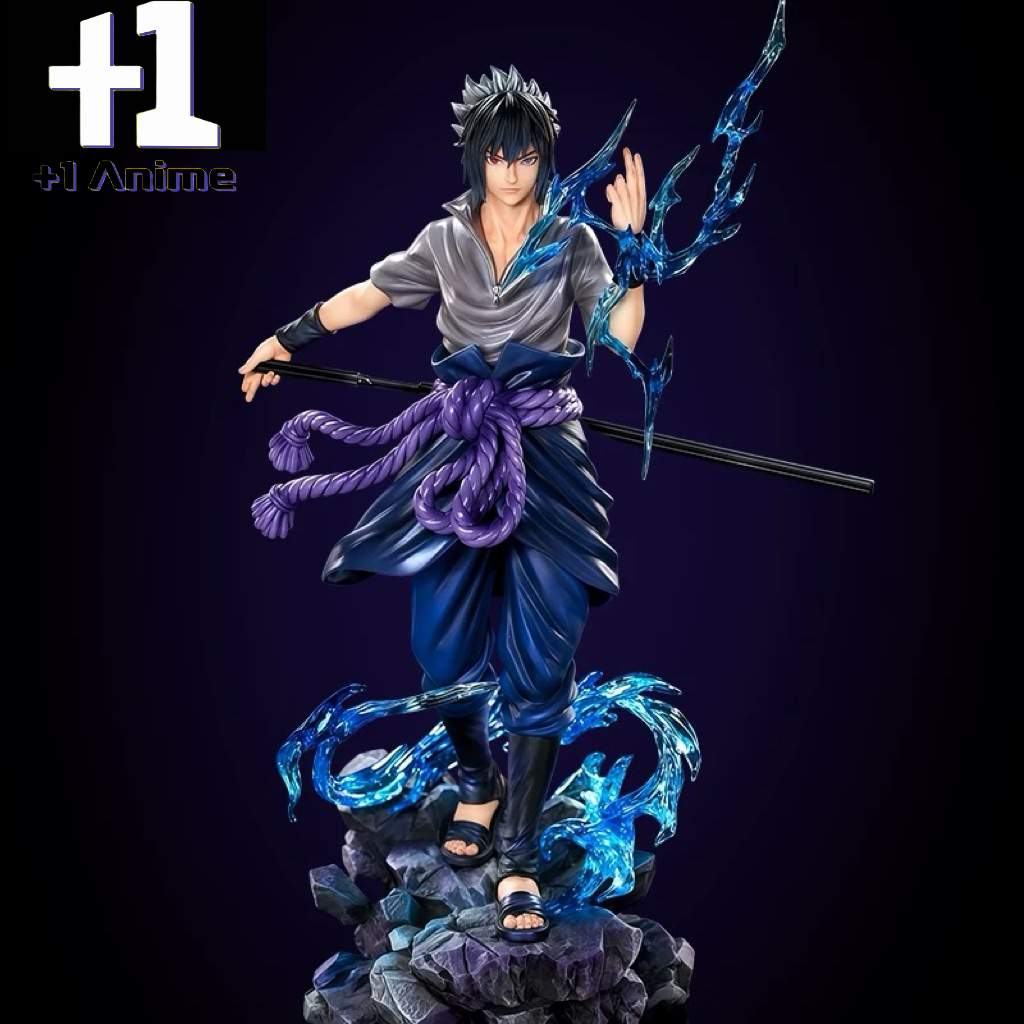 '+2 Anime Naruto Shippuden: Sasuke Uchiha Evolution Figure Collection – Akatsuki, Curse Mark & Chidori Editions Purple