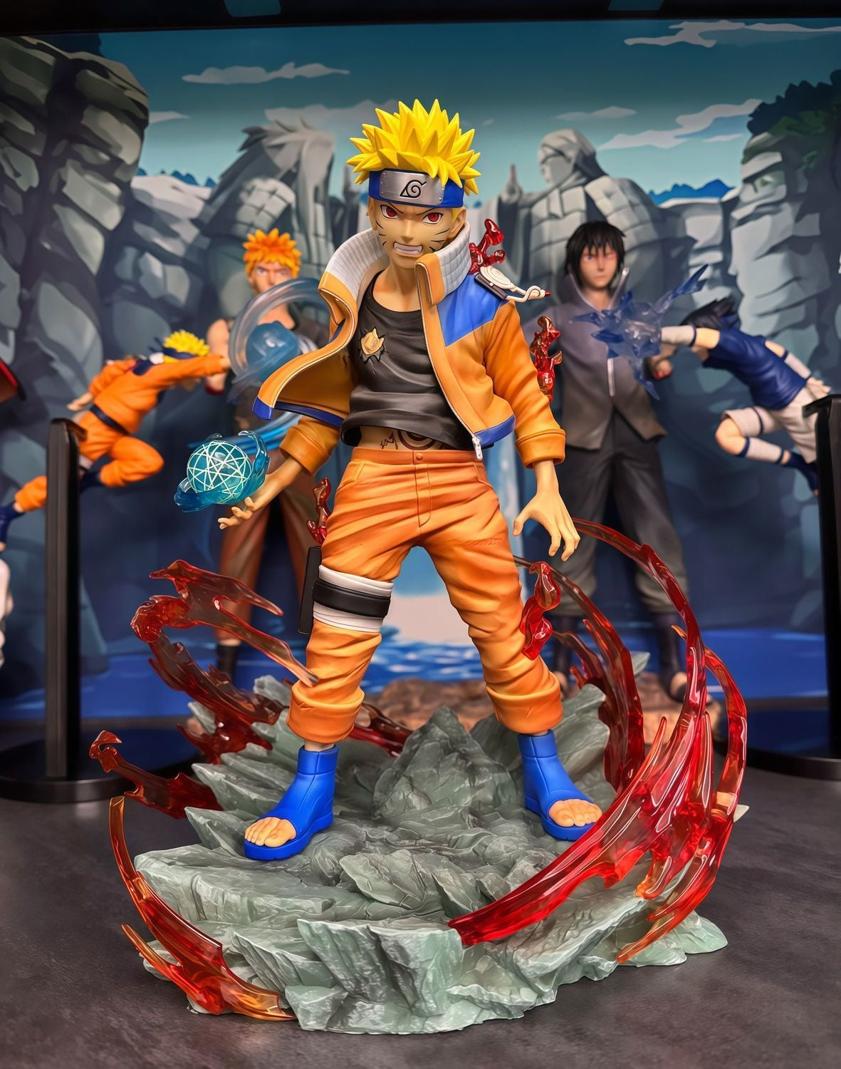 +1 Anime Naruto Uzumaki "Young Ninja Prodigy" 25cm Premium Statue - Iconic Leaf Village Masterpiece
