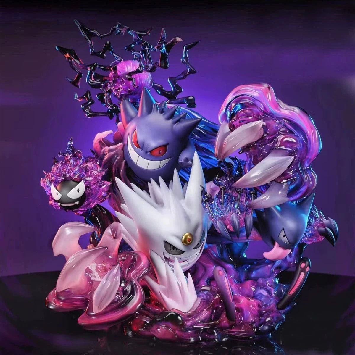 +1 Anime Pokemon Genger Family Figure