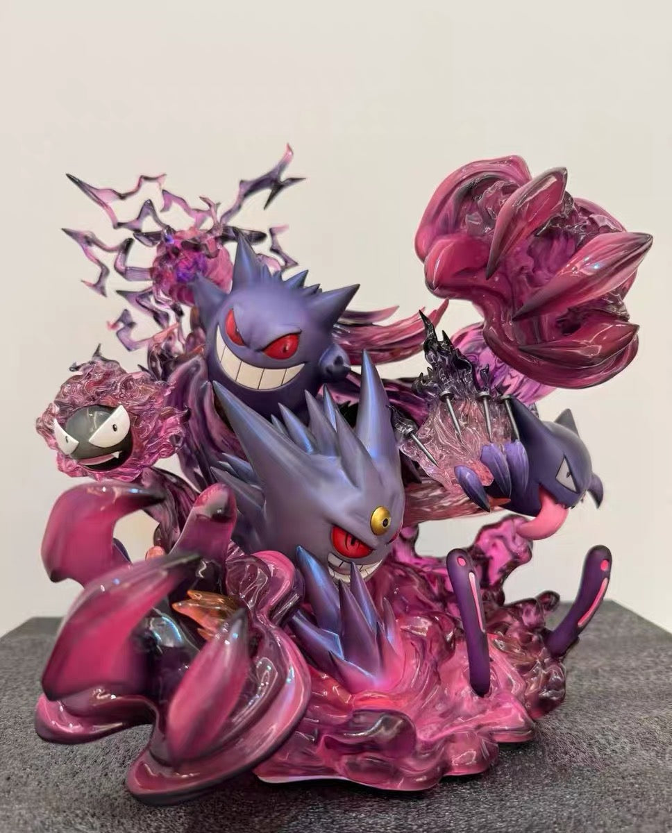 +1 Anime Pokemon Genger Family Figure