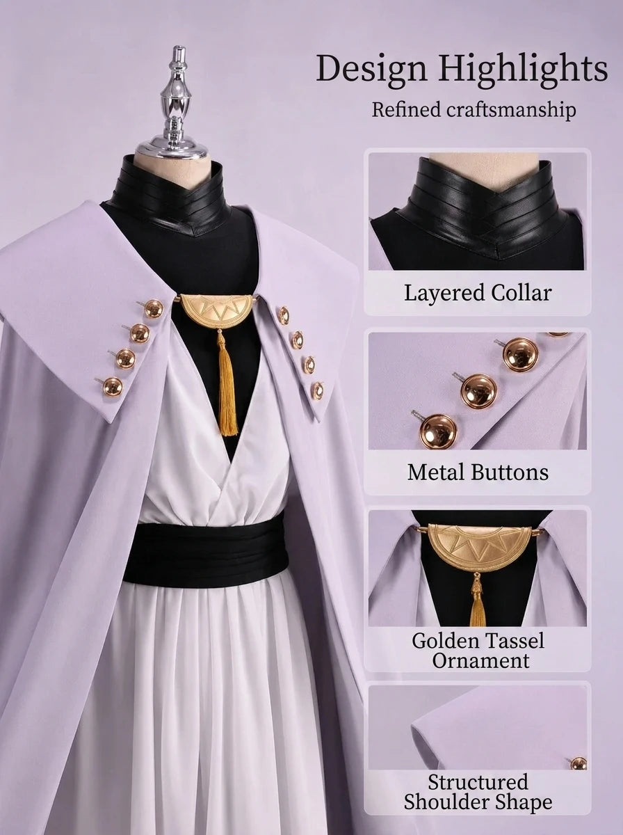 +1 Anime Qifrey Witch Hat Atelier Cosplay Costume Full Set
