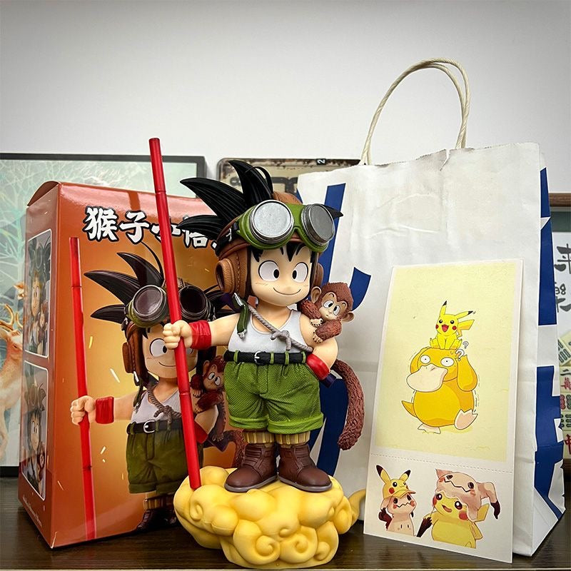 +1 Anime Son Goku 'Childhood Adventure' 16cm Masterpiece Statue - Iconic Dragon Ball Legacy Edition
