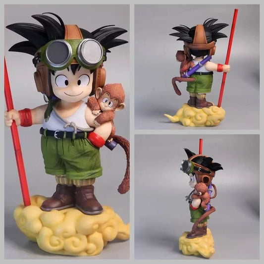 +1 Anime Son Goku 'Childhood Adventure' 16cm Masterpiece Statue - Iconic Dragon Ball Legacy Edition