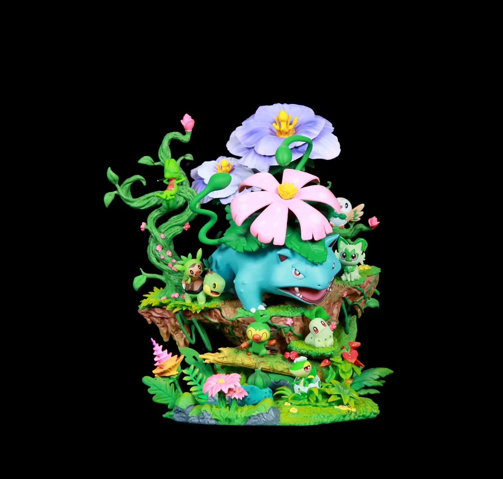 '+8 Anime The first generation Pokemon family Grass